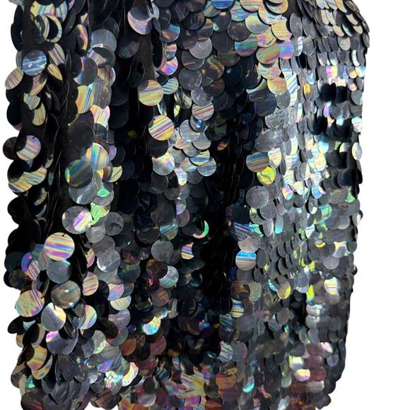 Liz Claiborne Vintage 80s Lambswool Angora Sweater Allover Sequin Dolman sz S - Picture 3 of 16